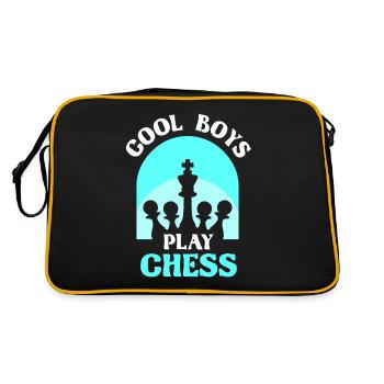 Cool Guys Play Chess Papa Chess Player - Retro Bag - black/gold - Back
