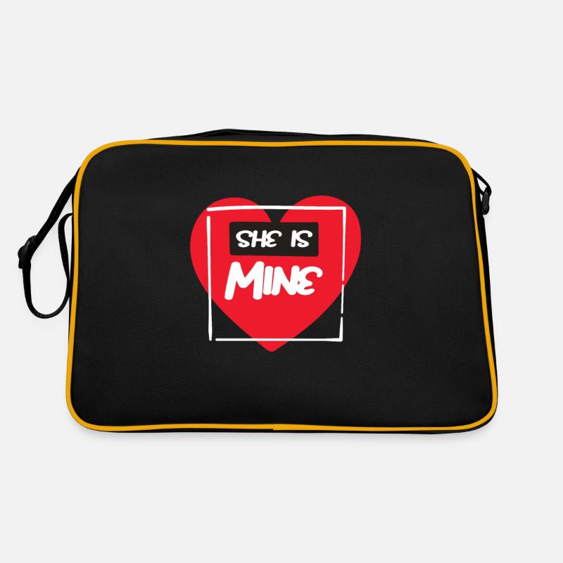 She Is Mine Valentine's Day Retro Bag