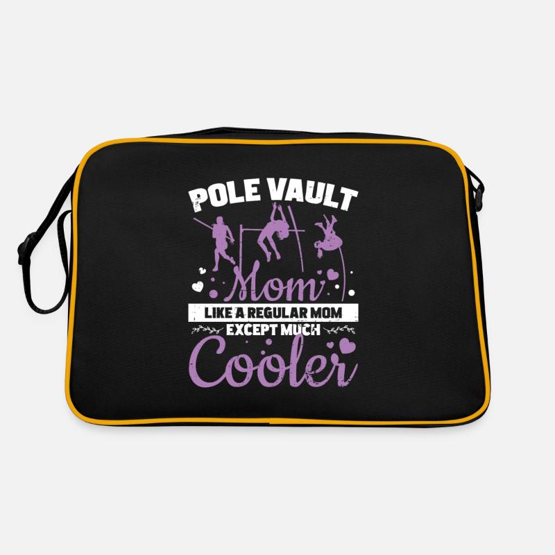 Pole Vault Much Cooler Mom Funny Pole Jumping Retro Bag