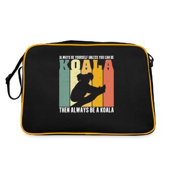 Always Be Yourself Vintage Retro Koala Bear Humor - Retro Bag - black/gold - Back