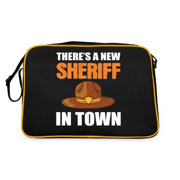 Il y a un nouveau shérif en ville Shérif adjoint - Sac Retro - noir/or - Dos