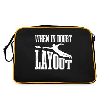 If in doubt, layout for Frisbee fan - Retro Bag - black/gold - Back