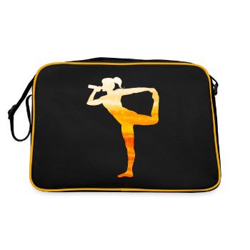 Yoga et bière le jour de la Saint-Patrick - Sac Retro - noir/or - Dos