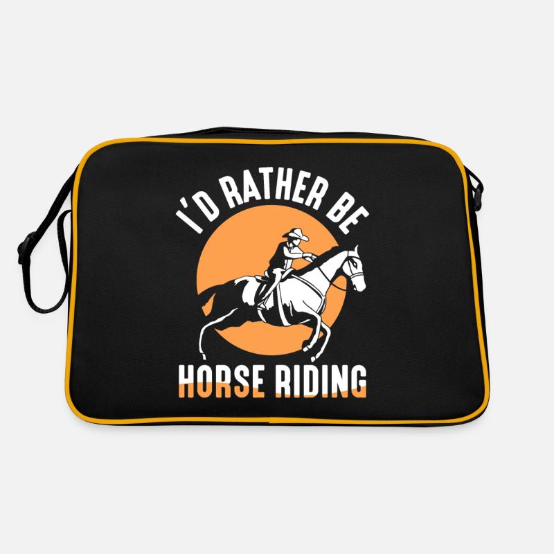 Je préfère aller à cheval cavalier cheval Sac Retro