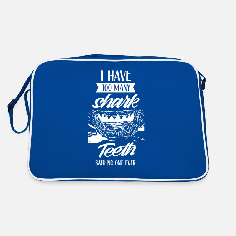 No one has ever said too many shark teeth Retro Bag