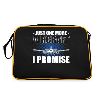 Just One More Aircraft I Promise Aviation Mechanic - Retro Bag - black/gold - Back