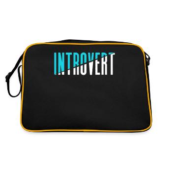 Sarcasme introverti Introverti Timide - Sac Retro - noir/or - Dos