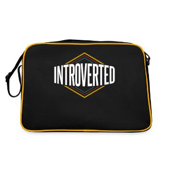 Sarcasme introverti Introverti Timide - Sac Retro - noir/or - Dos