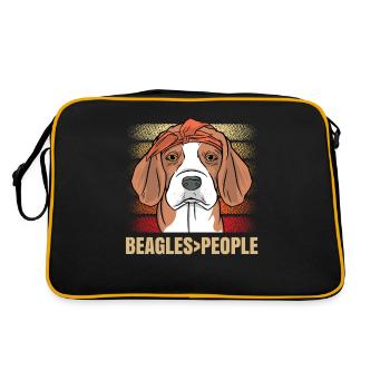 Beagles > chiot humain Beagle Dog Lovers - Sac Retro - noir/or - Dos
