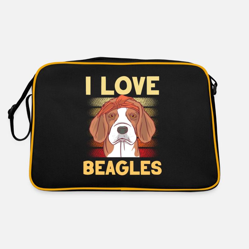J’adore Beagles lover Beagle chiot chien Beagle Sac Retro
