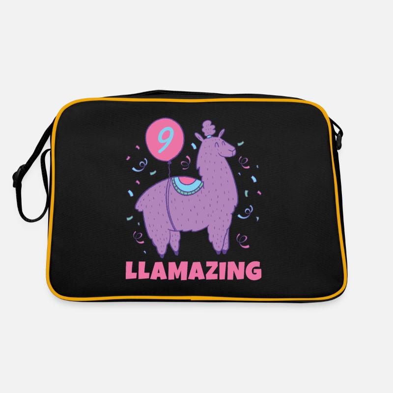 Lama Geschenk Lama Liebhaber Geschenk Retro Tasche