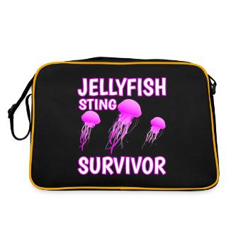 Jellyfish Sting Survivor 4 - Retro Bag - black/gold - Back
