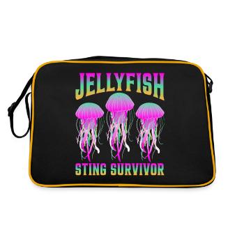 Jellyfish Sting Survivor 6 - Retro Bag - black/gold - Back