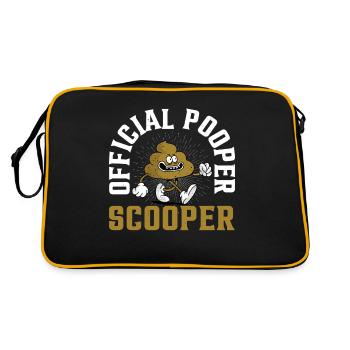 Pooper Scooper officiel 22 - Sac Retro - noir/or - Dos