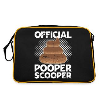 Pooper Scooper officiel 23 - Sac Retro - noir/or - Dos