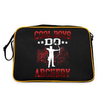 Cool guys shoot archers archers - Retro Bag - black/gold - Back