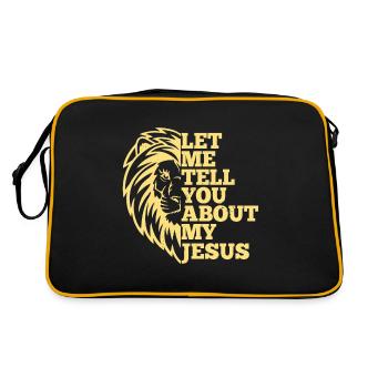 Let me tell you about my Jesus Christian - Retro Bag - black/gold - Back