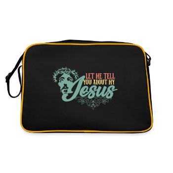 Let me tell you about my Jesus Christian - Retro Bag - black/gold - Back