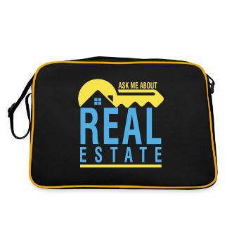 Ask me about the lifestyle of Immobilienmakle - Retro Bag - black/gold - Back