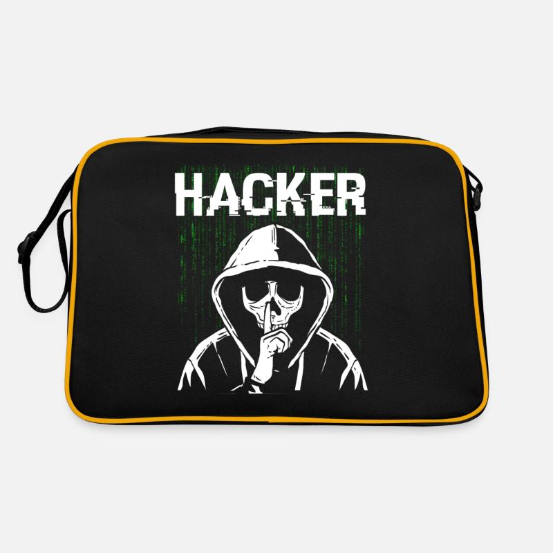 Hacker Skull Hacking Programmation Dark Net Sac Retro