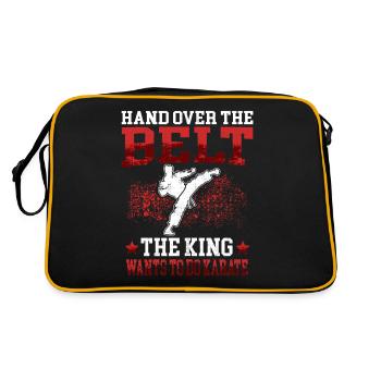 King veut Karaté Karateka arts martiaux asiatiques - Sac Retro - noir/or - Dos