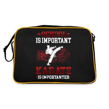 Karaté d’importants karatékas arts martiaux asiatiques - Sac Retro - noir/or - Dos