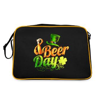 Leprechaun Hat Beer Day le jour de la Saint-Patrick - Sac Retro - noir/or - Dos