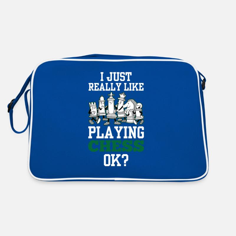 I just like to play chess ok chess player Retro Bag