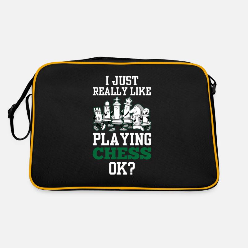 J’aime juste jouer aux échecs ok joueur d’échecs Sac Retro