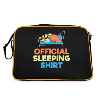 Llama Gift Llama Lover Gift - Retro Bag - black/gold - Back