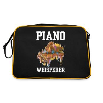Piano Whisperer Piano Whisperer Pianiste - Sac Retro - noir/or - Dos