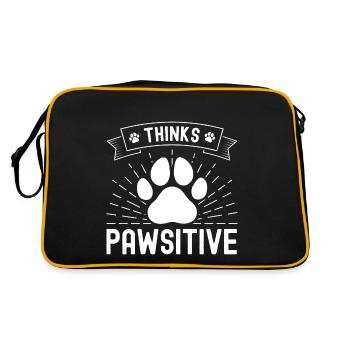 Thinks Pawsitive - Retro Bag - black/gold - Back