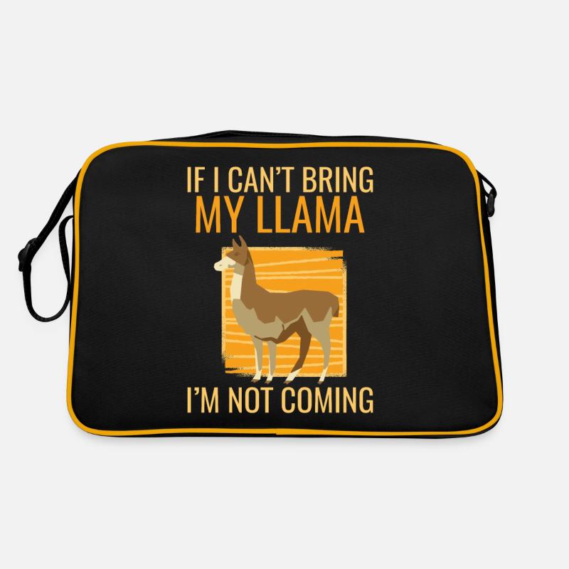 Llama Gift Llama Lover Gift Retro Bag