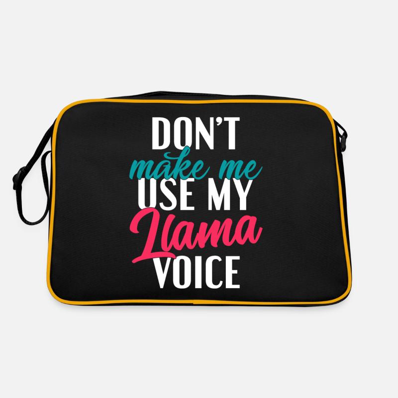 Lama Geschenk Lama Liebhaber Geschenk Retro Tasche