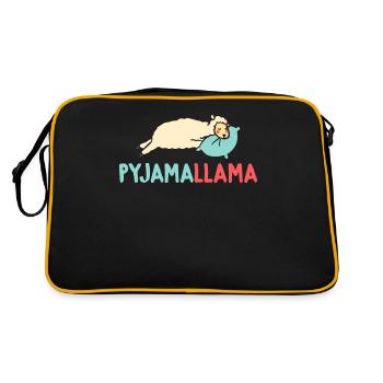 Cadeau Lama Lama Cadeau Amoureux - Sac Retro - noir/or - Dos