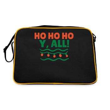 Llama Gift Llama Lover Gift - Retro Bag - black/gold - Back