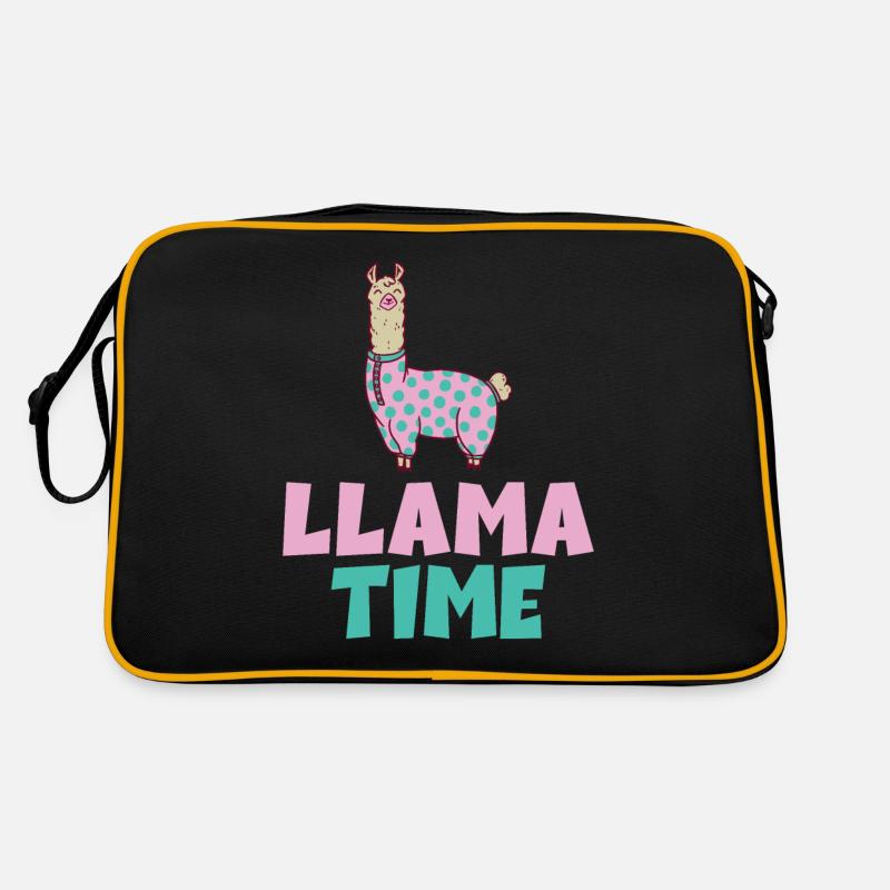 Lama Geschenk Lama Liebhaber Geschenk Retro Tasche