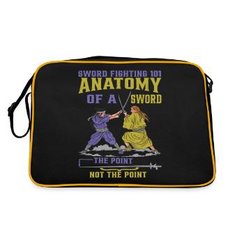 Sword Fighting 101 Anatomy Of A Sword 6 - Retro Bag - black/gold - Back