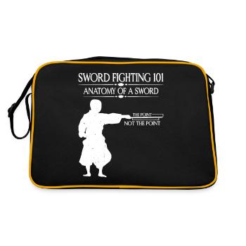 Combat à l’épée 101 Anatomie d’une épée 7 - Sac Retro - noir/or - Dos