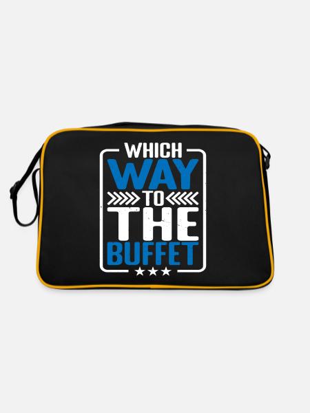 Quel chemin vers le buffet 23 - Sac Retro - noir/or - Dos