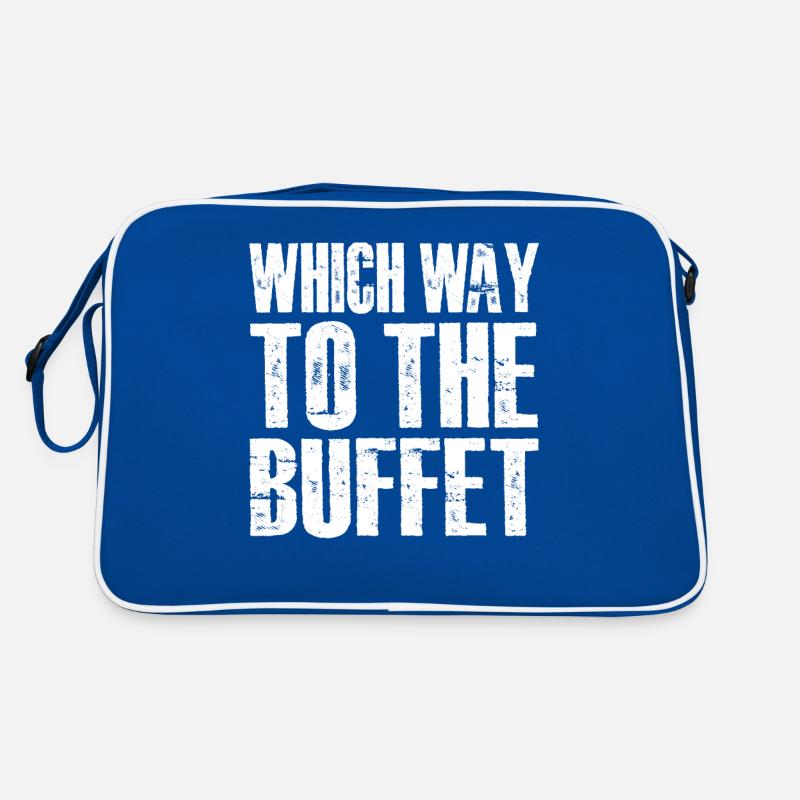 Which Way To The Buffet 25 Retro Tasche