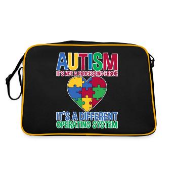 Autism, It's A Different Operating System 2 - Retro Bag - black/gold - Back