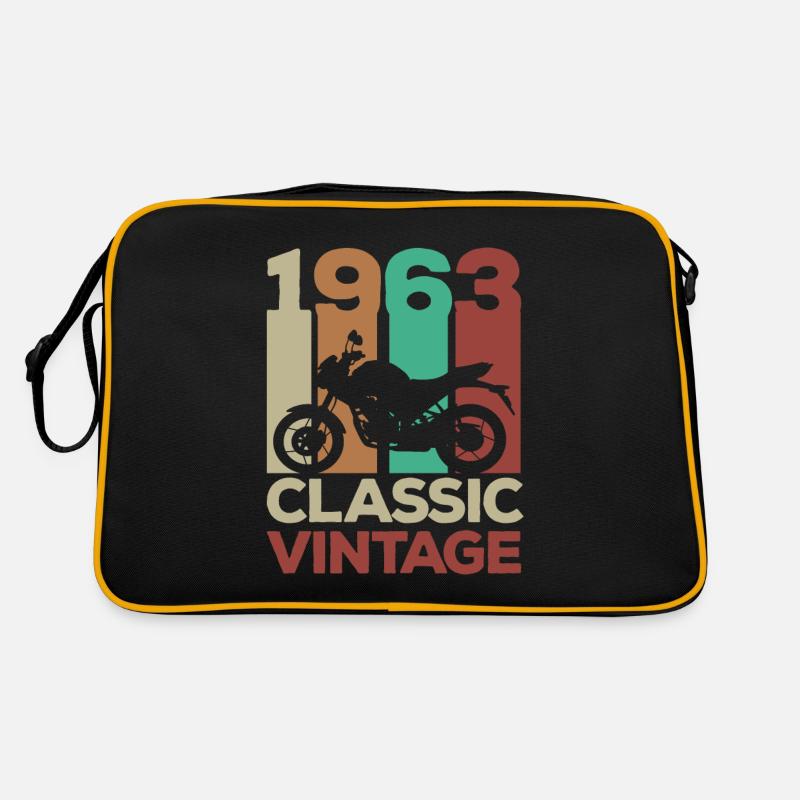 1963 60. Geburtstag Vintage Retro Biker Retro Tasche