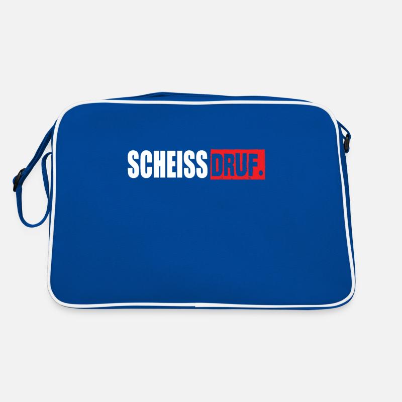Scheiss Druff Lustiger Spruch Retro Tasche