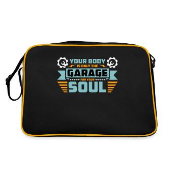 Génie mécanique Votre corps n’est que des ingénieurs - Sac Retro - noir/or - Dos