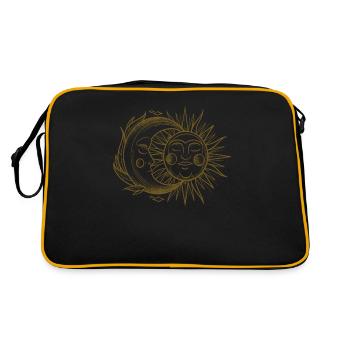 The moon was a source of fascination and - Retro Bag - black/gold - Back