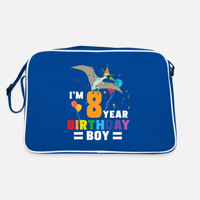 J’ai 8 ans garçon Pterodactylus 8 ans 8ème Sac Retro