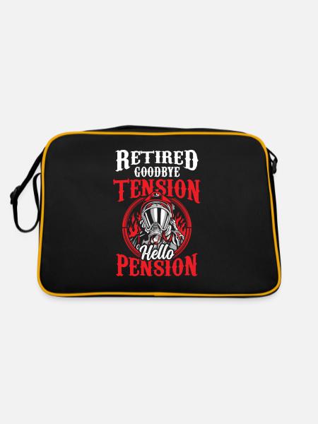 À la retraite Adieu excitation Bonjour pensionné retraité - Sac Retro - noir/or - Dos