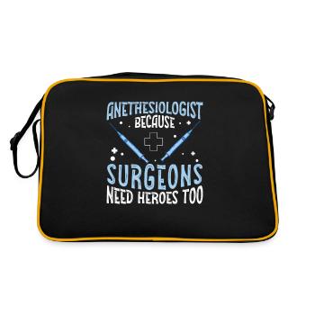Les chirurgiens anesthésistes ont besoin de héros Trop drôle - Sac Retro - noir/or - Dos