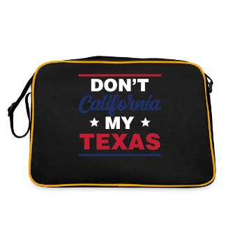 California Texas Sayings Proud Texan Texan - Retro Bag - black/gold - Back